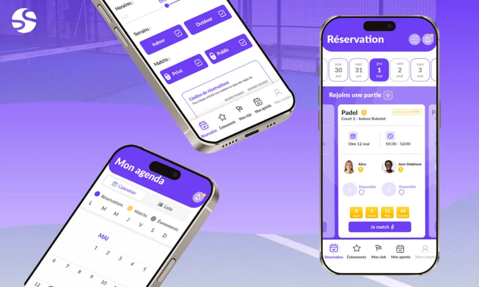 La communauté de joueurs réunie dans l'application du club Gestion Sports