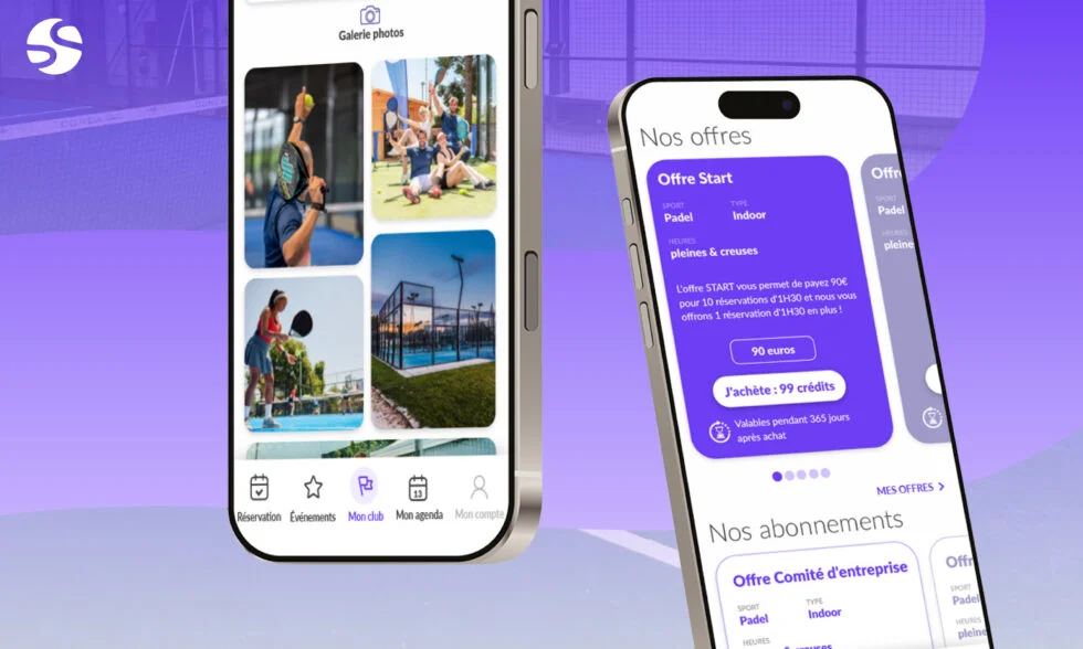 Compte joueur personnalisé dans l'application du club Gestion Sports