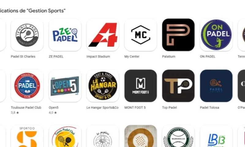 Application en marque blanche pour club de tennis