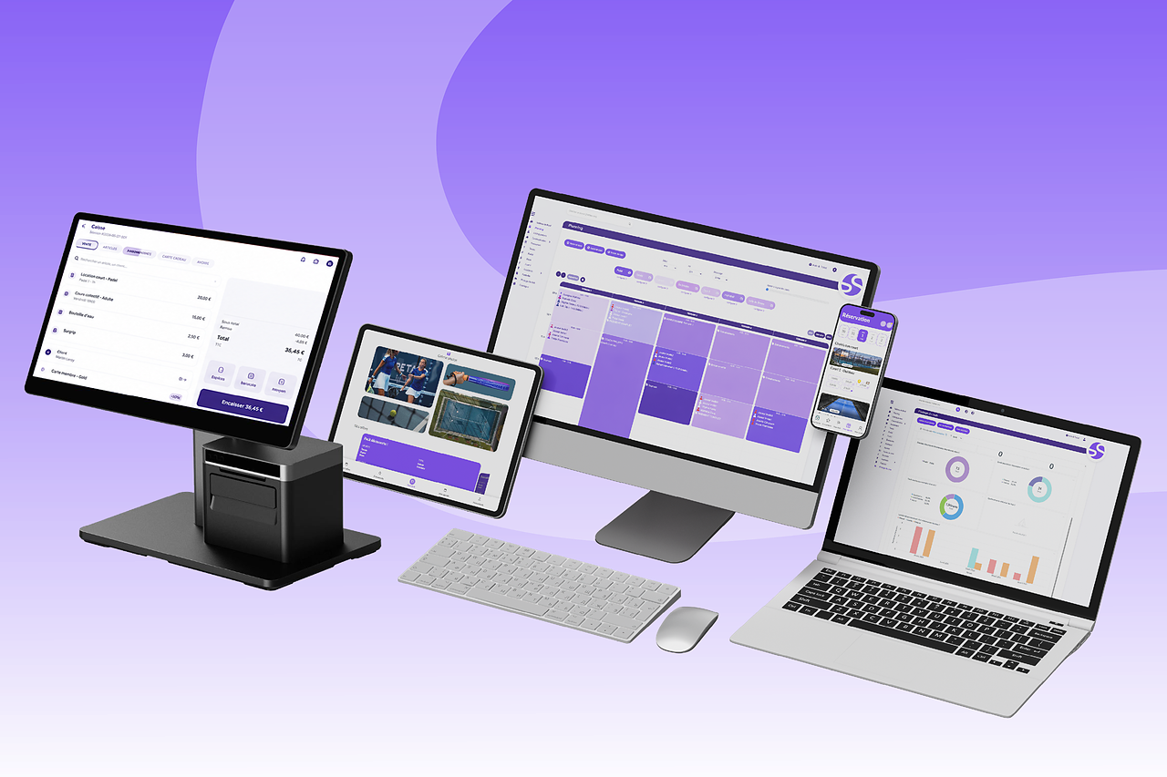 Interface Gestion Sports — tableau de bord dirigeant de club