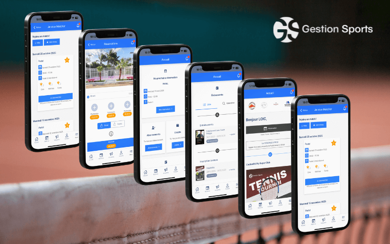 Application mobile moderne pour les clubs de tennis