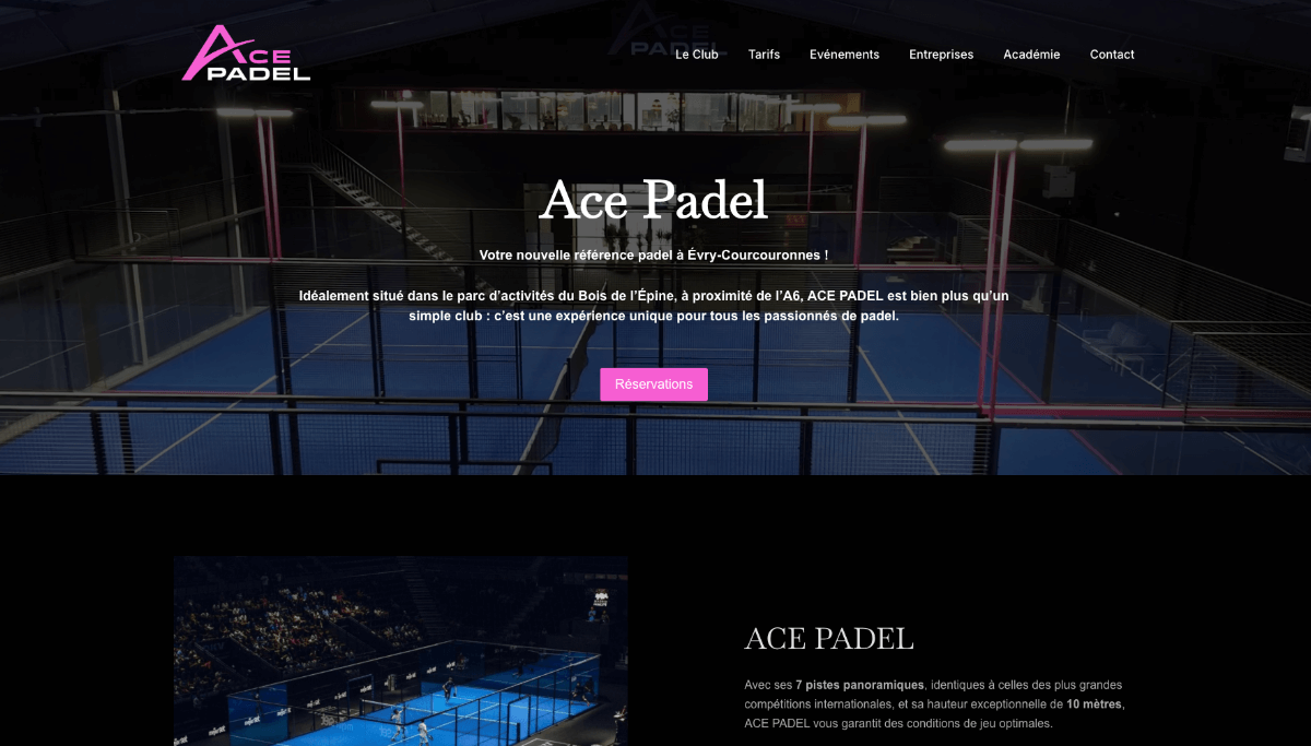 Site Internet Club de Sports