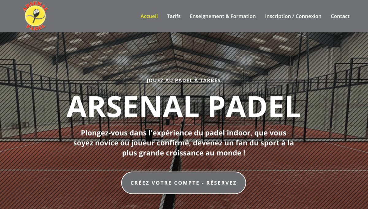 Site Internet Club de Sports